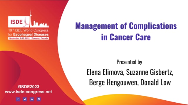 Management of Complications in Cancer Care