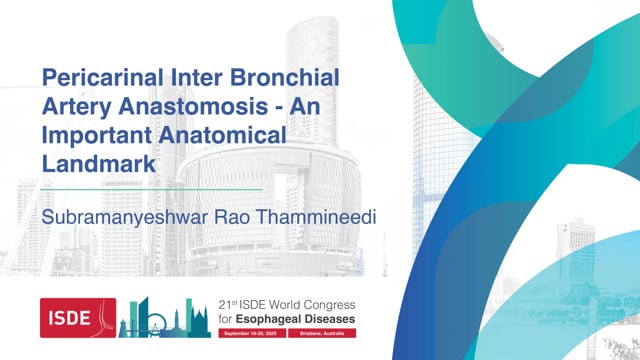 Pericarinal Inter Bronchial Artery Anastomosis - An Important Anatomical Landmark - Subramanyeshwar Rao Thammineedi